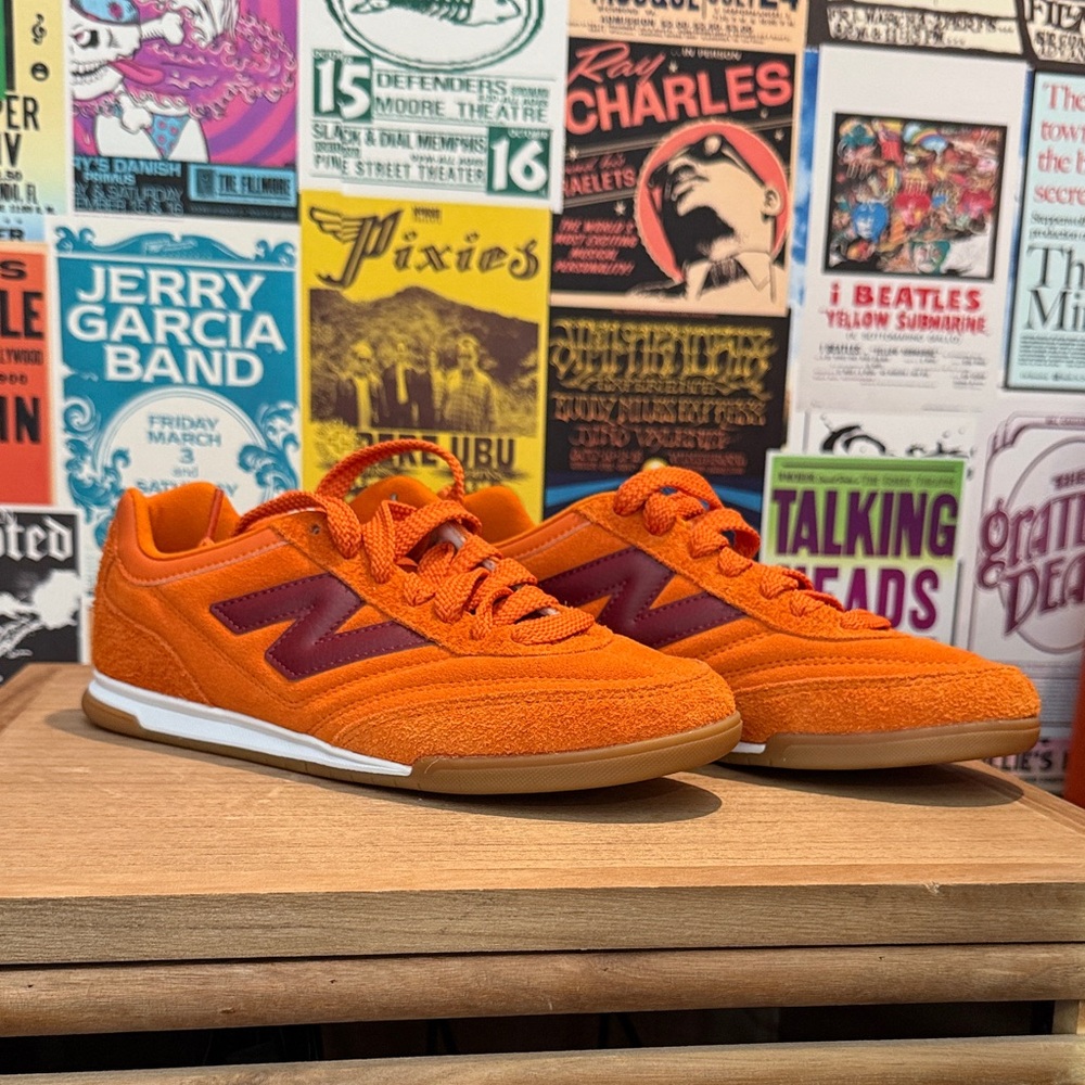 New Balance Bright Orange and Purple Sneakers